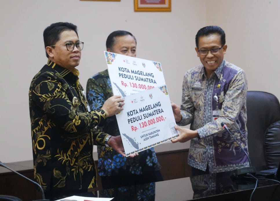 Bantuan Pemkot Magelang untuk korban banjir Sumatera disalurkan secara simbolis