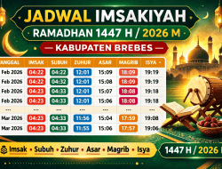 Jadwal Imsakiyah Kab. Brebes: Ramadhan 2026/1447 H Lengkap 1 Bulan