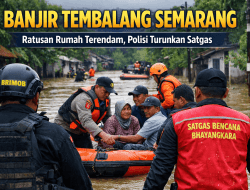 Banjir Tembalang Semarang, Polrestabes Turunkan Satgas Bencana Bhayangkara