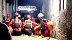 Banjir Ketanggungan Brebes merendam tujuh desa akibat luapan Bendungan Cisadap di Kabupaten Brebes Jawa Tengah
