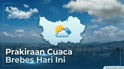 Prakiraan cuaca Brebes hari ini 9 Maret 2026 cerah berawan pagi hingga hujan ringan sore