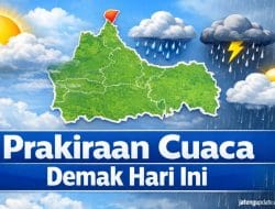 Cuaca Demak Hari Ini 9 Maret 2026: Berawan Pagi, Hujan Ringan Sore