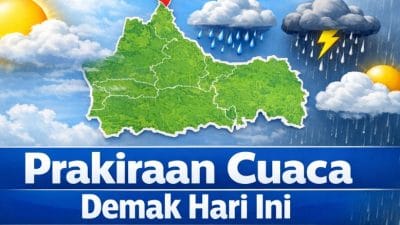 Prakiraan cuaca Demak hari ini 9 Maret 2026 berawan pagi hingga hujan ringan sore hari