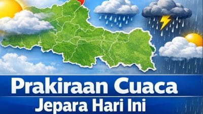 Prakiraan cuaca Jepara hari ini 9 Maret 2026 berawan pagi hingga hujan ringan sore hari