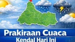Prakiraan cuaca Kendal hari ini 9 Maret 2026 berawan pagi hingga hujan ringan sore hari