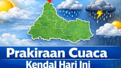 Prakiraan cuaca Kendal hari ini 9 Maret 2026 berawan pagi hingga hujan ringan sore hari