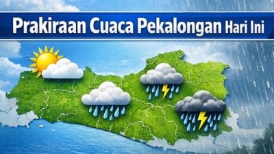 Prakiraan Cuaca Pekalongan Hari Ini 16–22 Maret 2026, Berawan dan Hujan Ringan Sore