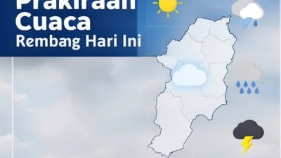 Prakiraan cuaca Rembang hari ini 9 Maret 2026 cerah berawan sepanjang hari dengan kondisi laut aman