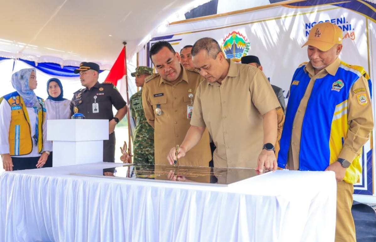 Embung Karangjati Blora untuk irigasi petani