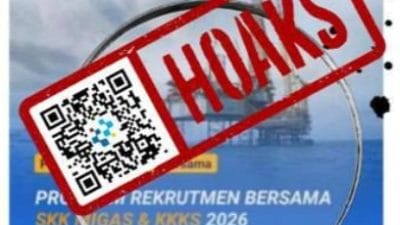 Klarifikasi hoaks tautan rekrutmen bersama SKK Migas dan KKKS 2026 yang beredar di media sosial
