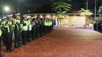 Kapolres Semarang AKBP Ratna Quratul Ainy memimpin patroli skala besar Ramadhan di Kabupaten Semarang