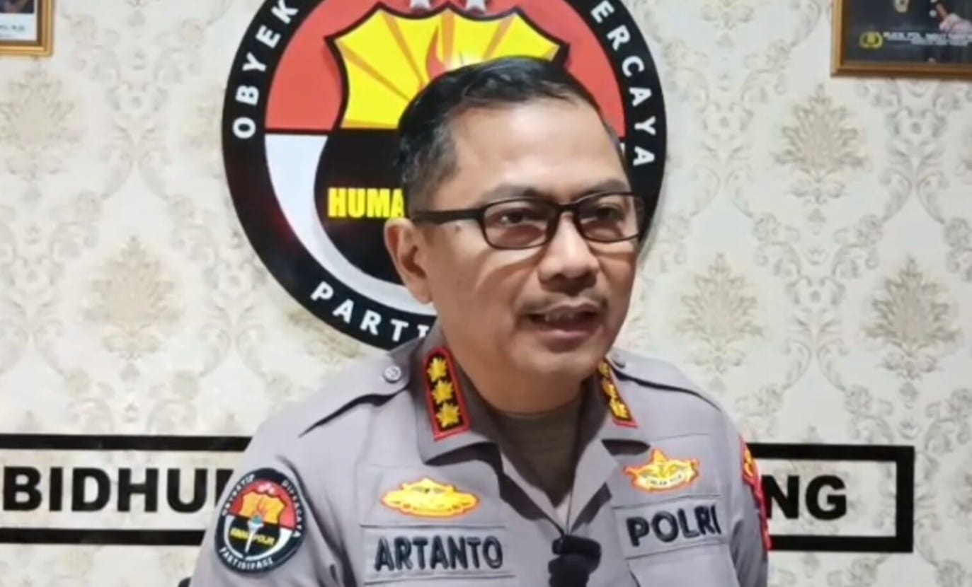 Kabid Humas Polda Jateng Artanto menyampaikan skema pengamanan mudik Lebaran 2026 di Mapolda Jateng