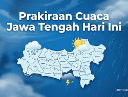 Prakiraan Cuaca Jawa Tengah Hari Ini 9 Maret 2026: Hujan Sore Mengancam