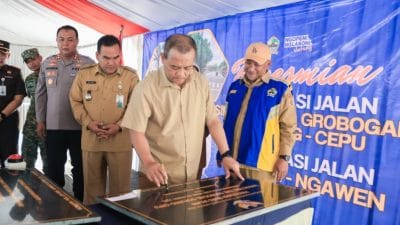 Proyek preservasi jalan Blora Jawa Tengah