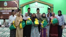 Kapolres Gunungkidul AKBP Damus Asa memberikan sambutan dalam Safari Ramadan di Masjid Ainul Yaqin Paliyan