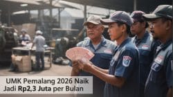 Infografis UMK Pemalang 2026 yang naik menjadi Rp2.340.000 per bulan